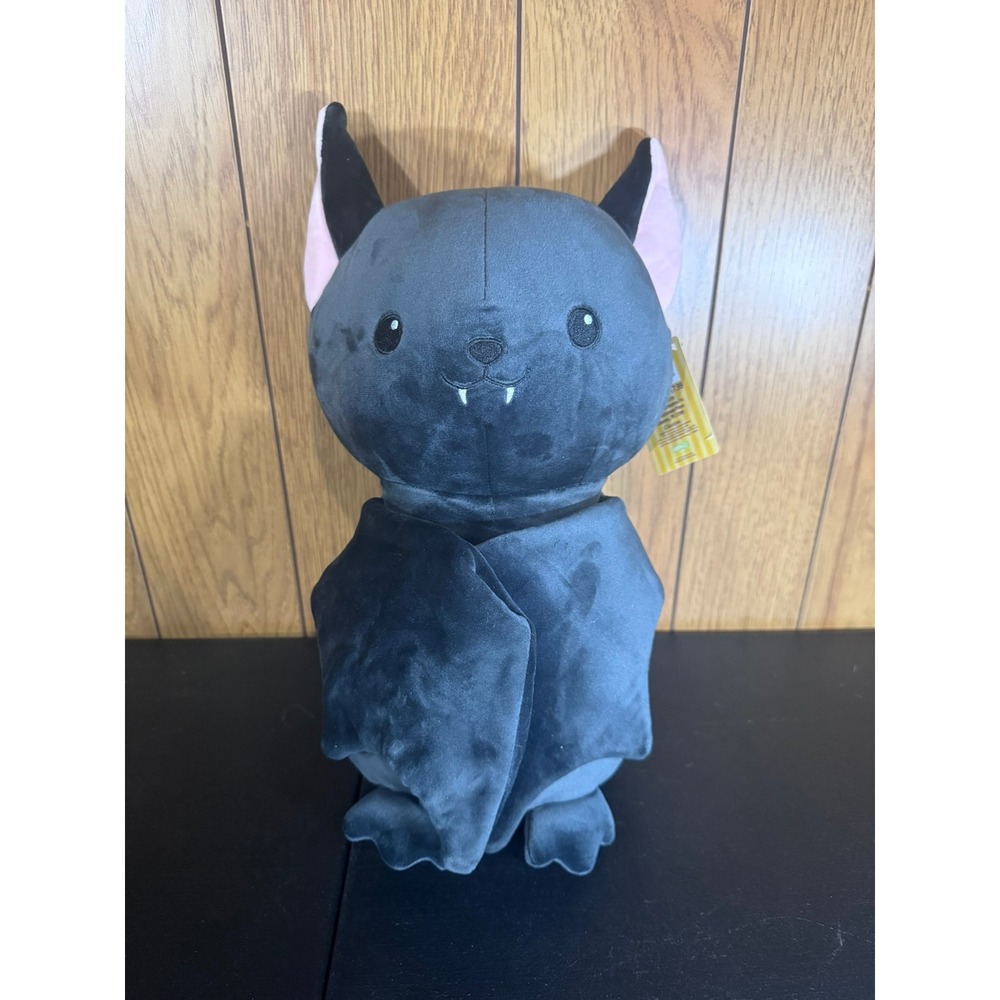 Huggy Huggables Black Bat Plush Stuffed Animal 15 inch Halloween Soft Toy
